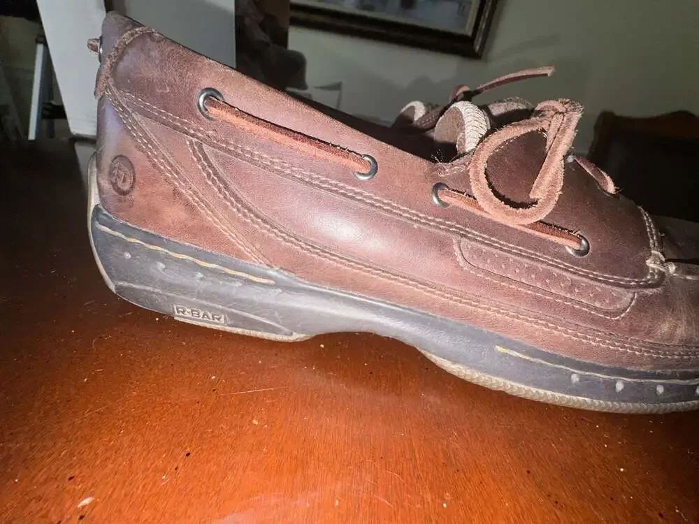 Dunham Brown Leather MCN420SB Boat Shoes Men's Size 10 D